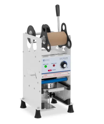 Machine à sceller manuelle - 500 gobelets/h - Ø 95/90 mm - hauteur max. 180 mm - Royal Catering