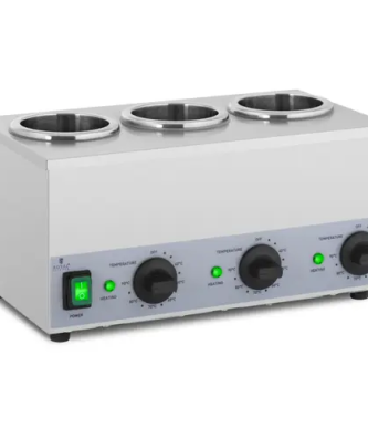 Chauffe sauce bouteille - 3 x 1 l - Panneau de commande en bas - Royal Catering