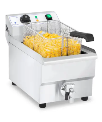 Friteuse électrique - 10 litres avec robinet de vidange