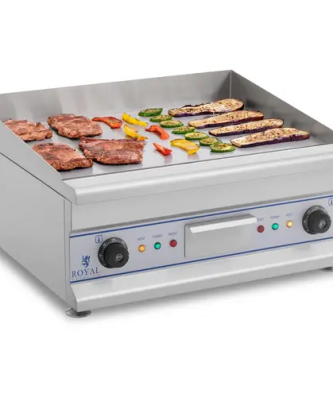 Plancha électrique lisse - Double - 60 cm - 2 x 3 200 W