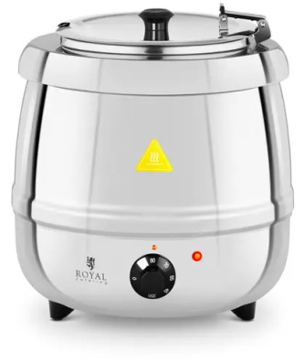 Soupière électrique - 10 l - 400 W - Inox