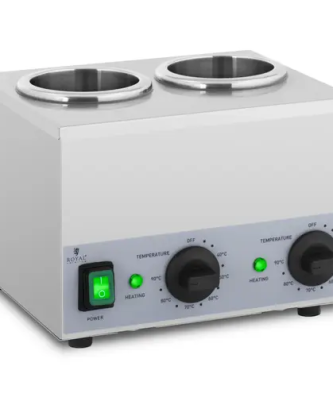 Chauffe sauce bouteille - 2 x 1 l - Panneau de commande en bas - Royal Catering