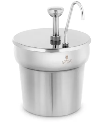 Distributeur de sauce - Acier inoxydable - 6,6 l - Royal Catering