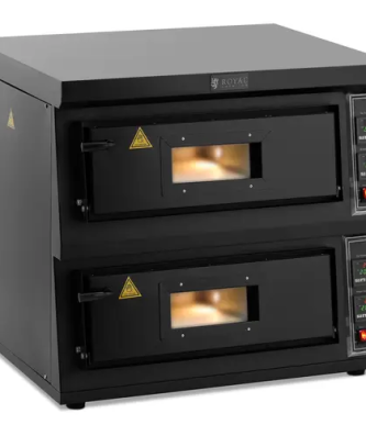 Four à pizza électrique - 2 chambres - 8400 W - Ø 58 cm - Royal Catering