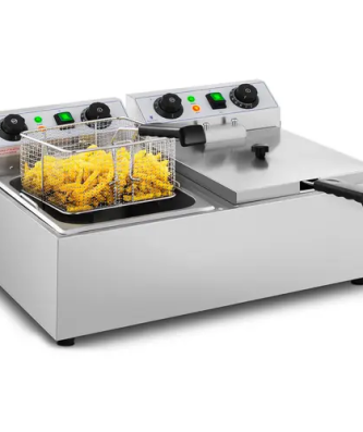 Friteuse électrique - 2 x 10 litres - Minuterie