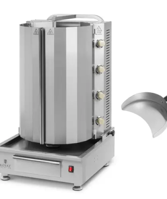 Machine à kebab gaz - pour 60 kg de viande - 4 brûleurs - 16 kW - Royal Catering