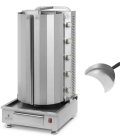 Machine à kebab gaz - pour 80 kg de viande - 5 brûleurs - 20 kW - Royal Catering