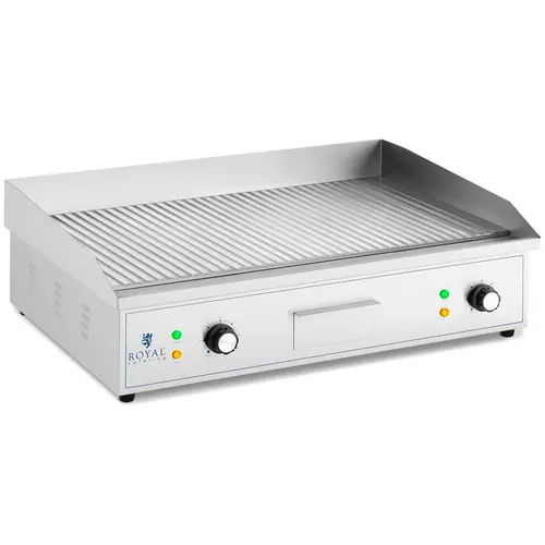 Plancha électrique rainurée - 700 x 400 mm - Royal Catering - 4400 W