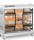 Rôtissoire poulet - à gaz - 4 broches pour 24 poulets - avec éclairage et roues - Royal Catering