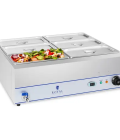 Bain-marie - 2 000 W - 6 x 1/3 GN - Robinet de vidange