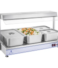 Chauffe-plat avec lampes halogènes - 2000 W - Acier inoxydable