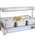 Chauffe-plat avec lampes halogènes - 1550 W - Acier inoxydable