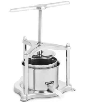 Pressoir à fruit - inox - 3 l - 5 étamines pour pressoir incluses