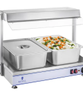 Chauffe-plat avec lampes halogènes - 1100 W - Acier inoxydable