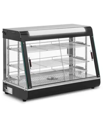 Vitrine chauffante - 150 L - 1600 W - 3 grilles de rangement - Royal Catering