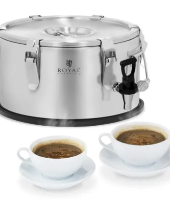 Conteneur isotherme - acier inoxydable - 10 L - avec robinet