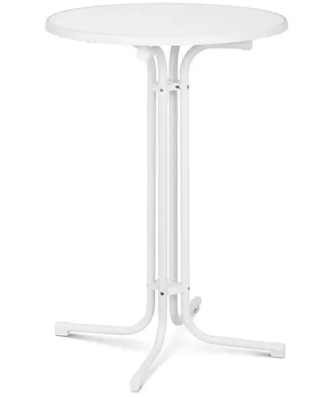 Mange-debout pliable - Ø 80 cm - Blanc