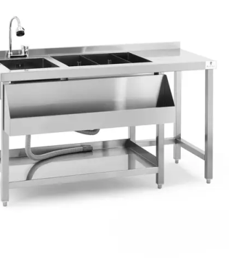 Station cocktail - avec bac à glace et porte-bouteilles - Royal Catering