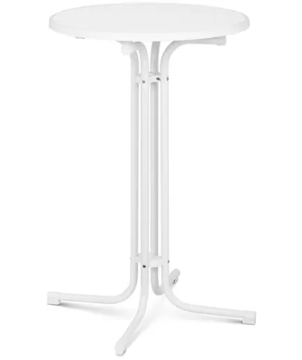 Mange-debout d'extérieur - Ø 70 cm - Blanc