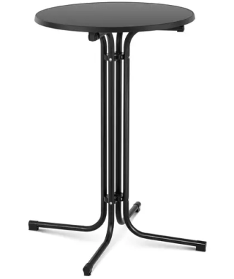 Mange-debout pliable - Ø 70 cm - Noir