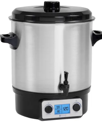 Marmite à vin chaud - 27 L - Minuterie - Robinet - Ecran LCD