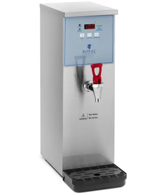 Distributeur d'eau chaude - 10 L - 3000 W - Raccord d'eau - Royal Catering