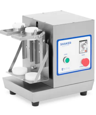 Milkshaker - double - 2 x 0,75 l - 240 tr/min - acier inoxydable - Royal Catering