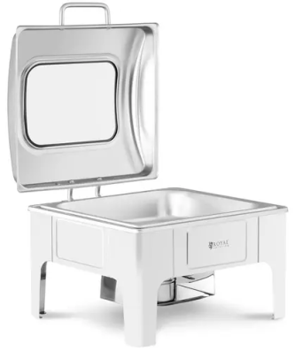 Chafing dish - GN 2/3 - Royal Catering - 5,3 l - 1 bruleur - Hublot