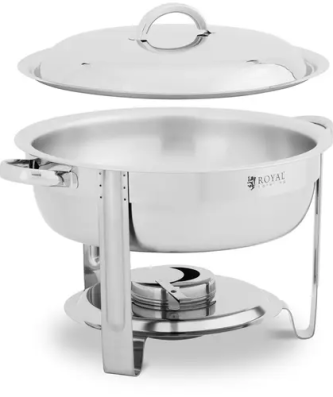 Chauffe-plat professionnel - rond - 3,5 L - Royal Catering