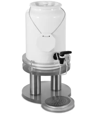 Distributeur de lait - Acier inoxydable, porcelaine, acrylique - 4 l