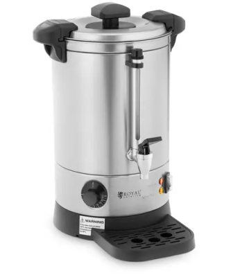 Distributeur d'eau chaude - 6.1 l - 1500 W - Plateau d'égouttage - Argent