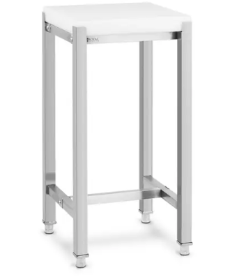 Billot boucherie - 40 x 40 cm - Royal Catering - Hauteur de travail : 80 cm