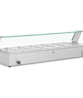 Bain marie professionnel - 6 bacs GN 1/3 - Royal Catering