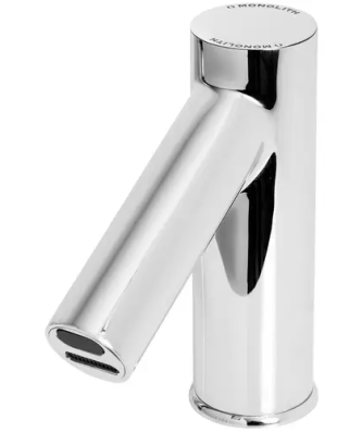 Robinet automatique - Laiton chromé - Bec de 120 mm