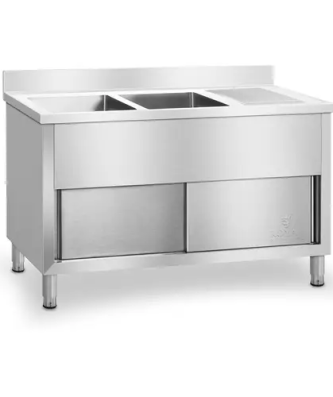 Plonge inox professionnelle - 140 cm
