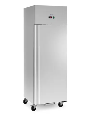 Réfrigérateur professionnel - 351 l - inox - 1 Porte - 4 Roulettes - verrouillable - Royal Catering