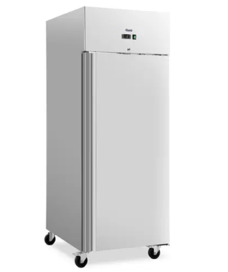 Réfrigérateur professionnel - 750 l - inox - 1 Porte - 4 Roulettes - Royal Catering