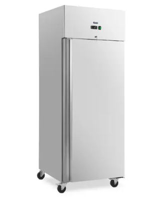 Réfrigérateur professionnel - 485 l - inox - 1 Porte - 4 Roulettes - verrouillable - Royal Catering