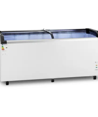 Congélateur coffre - 545 l - Royal Catering - Portes vitrées