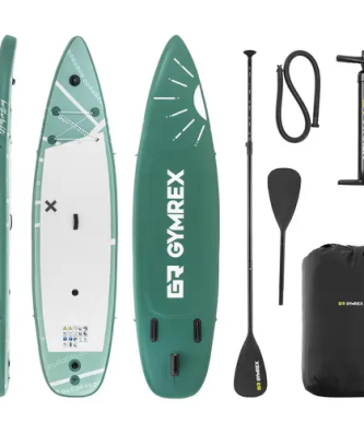 Stand up paddle gonflable - 125 kg - bleu - double chambre - 329 x 78 x 38.5 cm