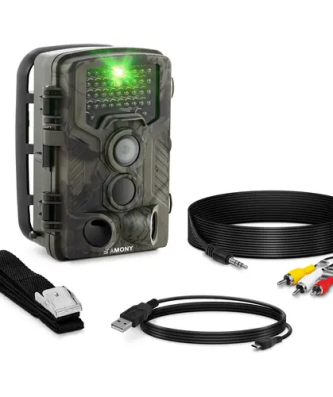 Caméra de chasse - 8 Mpx - 2.7K HD intégrale - 46 LED infrarouge - 20 m - 0,3 s