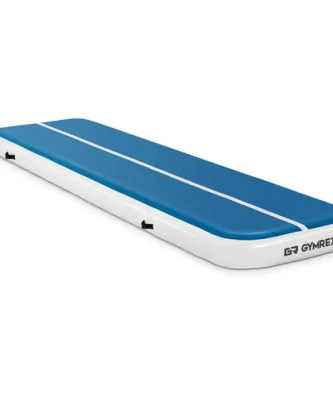 Air tumbling mat - 400 x 100 x 20 cm - 200 kg - Bleu/blanc