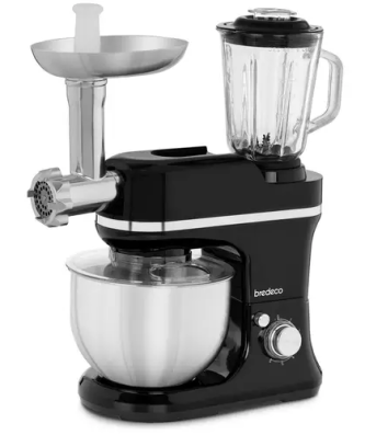 Mixeur blender professionnel - Avec hachoir à viande - 1 200 W - Noir métropolitain