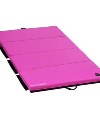 Matelas de gym pliable - 200 x 100 x 5 cm - Pink/Pink - Capacité de charge de 170kg