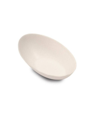 Mini assiette ovale bagasse 5,2 x 7,9 x 2,8 cm - par 50