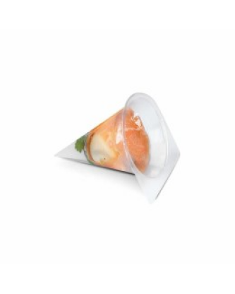 Moule aspic pour cornet à jambon en gelée plastique transparent - par 250