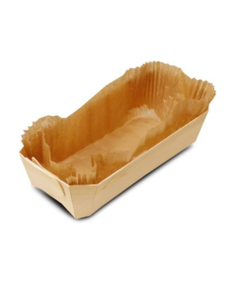 Moule de cuisson en bois 25 x 11,5 x 7,5 cm - par 100