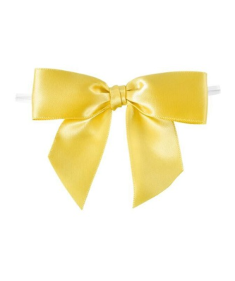 Noeud satin citron - par 100