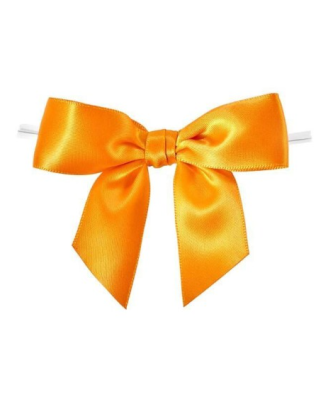 Noeud satin orange - par 100