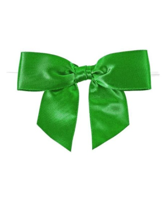 Noeud satin vert - par 100